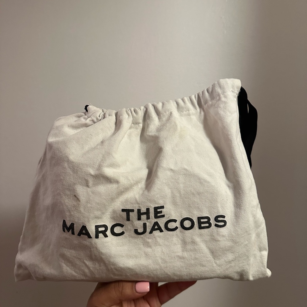 Marc Jacobs White Dust Bag for Medium Handbag with Soft Fabric and Bold Text